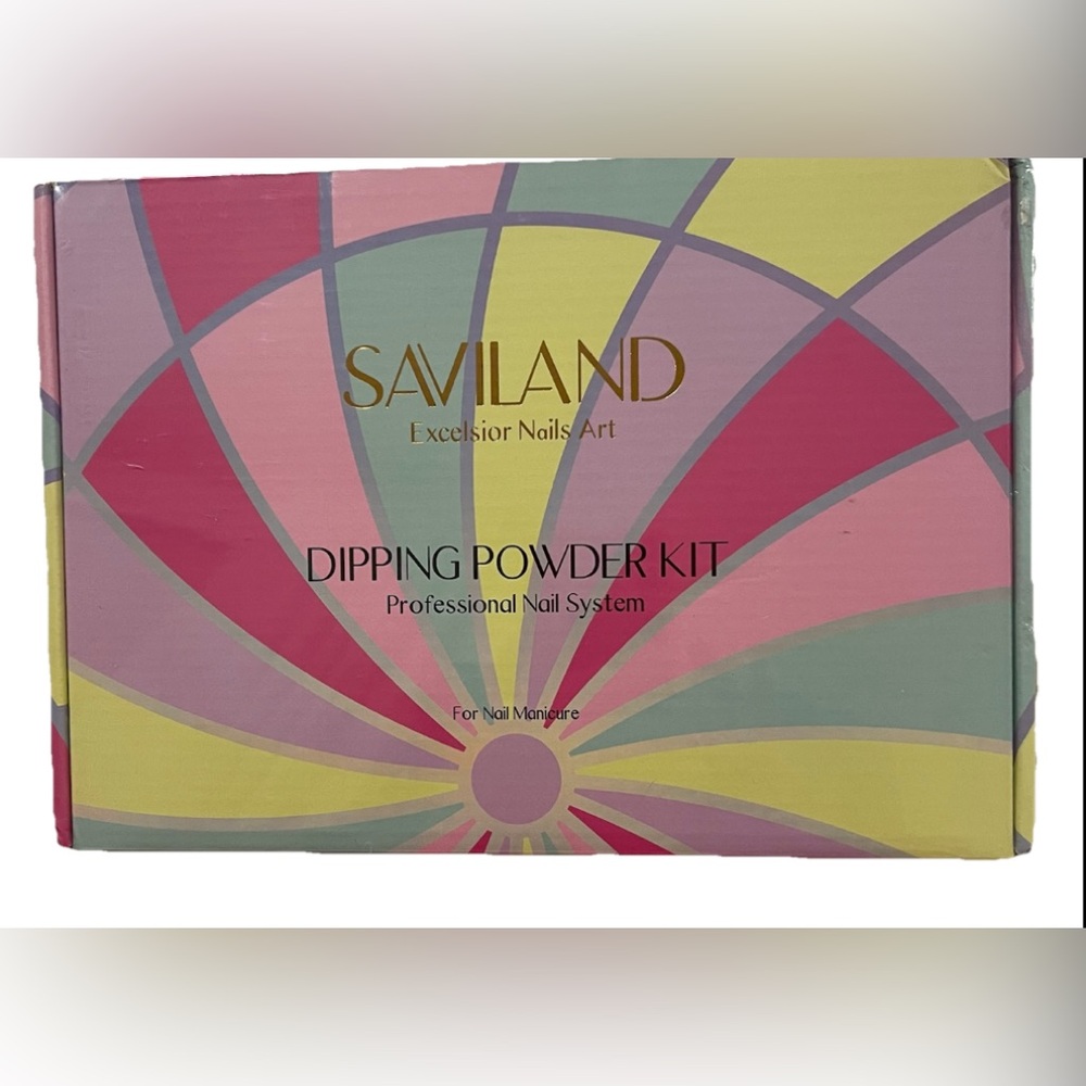 Saviland Excelsior Nails Art Set Professional Nail System Powder Kit w/20 Colors